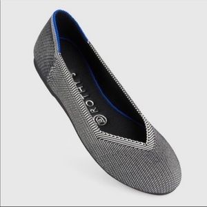 Rothy’s Grey Birdseye Charcoal Ballet Round-toe Flats size 9.5